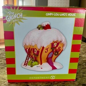 Department 56 The Grinch Dr. Seuss Cindy Lou Who's House